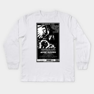 Blade Runner - Newspaper Poster Kids Long Sleeve T-Shirt